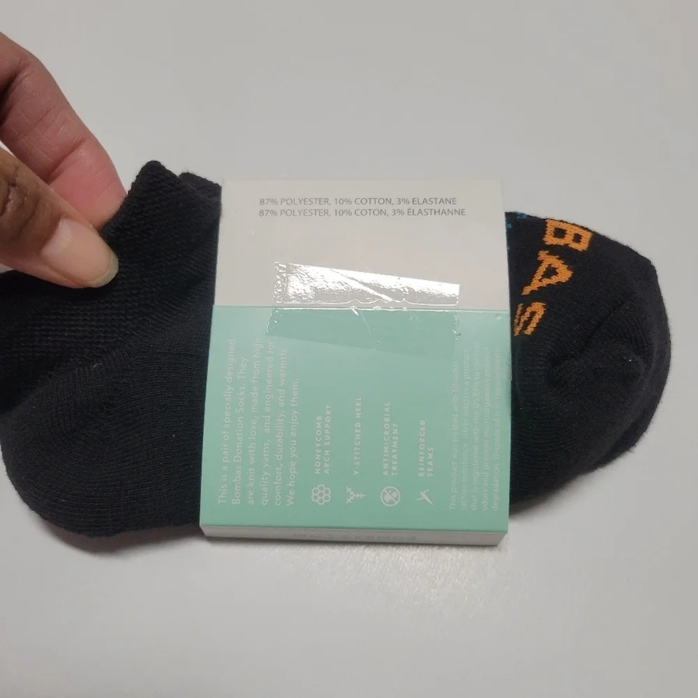 Bombas NWT Black Ancke socks 6 pairs.